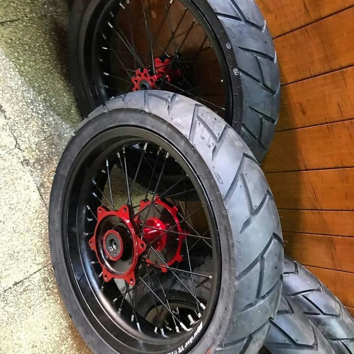 Ban set crf Supermoto Tromol Merah FDR Maxstream
