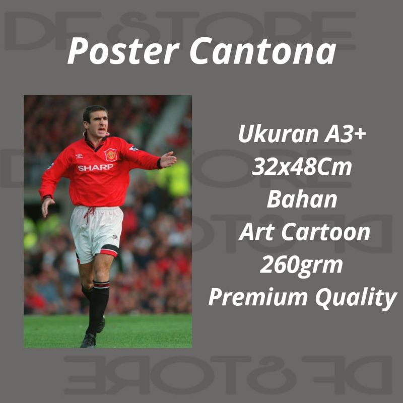 Poster Eric Cantona man united mu legend