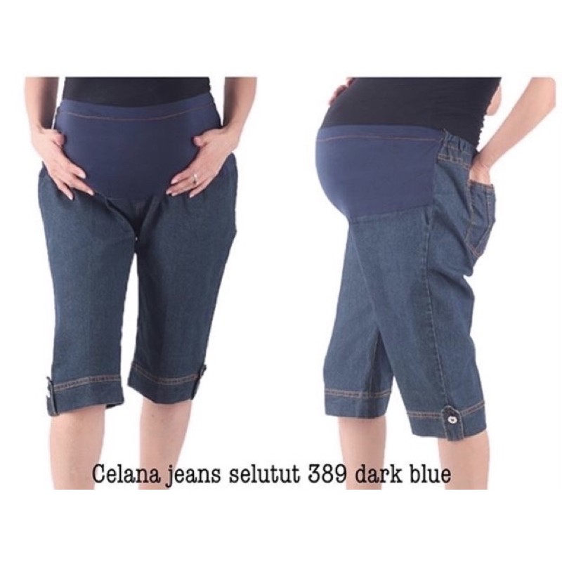 Celana hamil jeans 389 dark blue