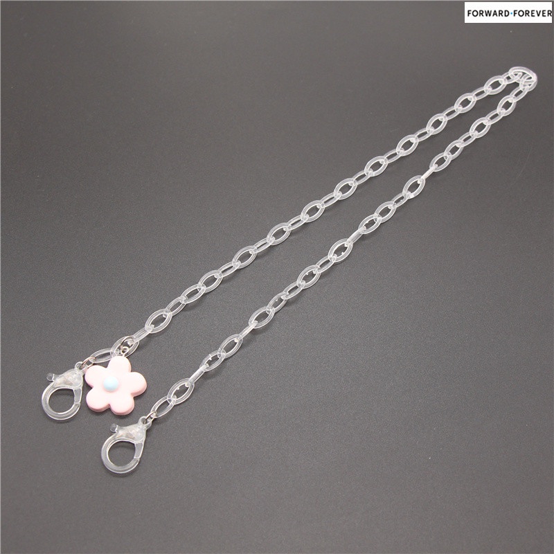 [New Product] Acrylic Transparent Mask Chain Flower Pendant Mask Anti-lost Lanyard M60067