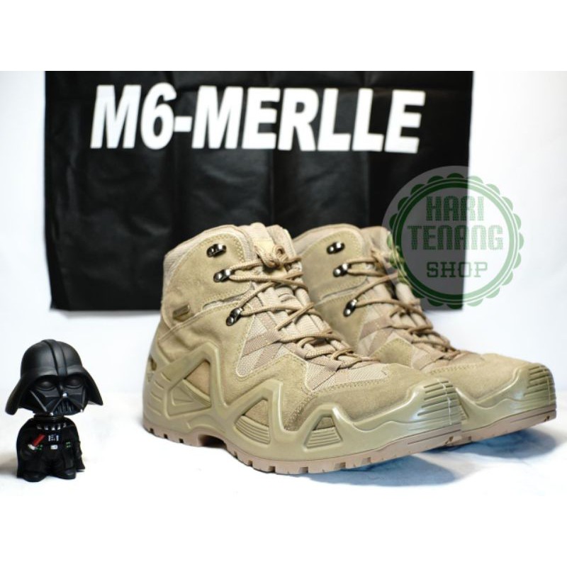 SEPATU BOOTS M6-MERLLE COKLAT SEPATU TACTICAL IMPORT/ SEPATU PRIA DAN WANITA