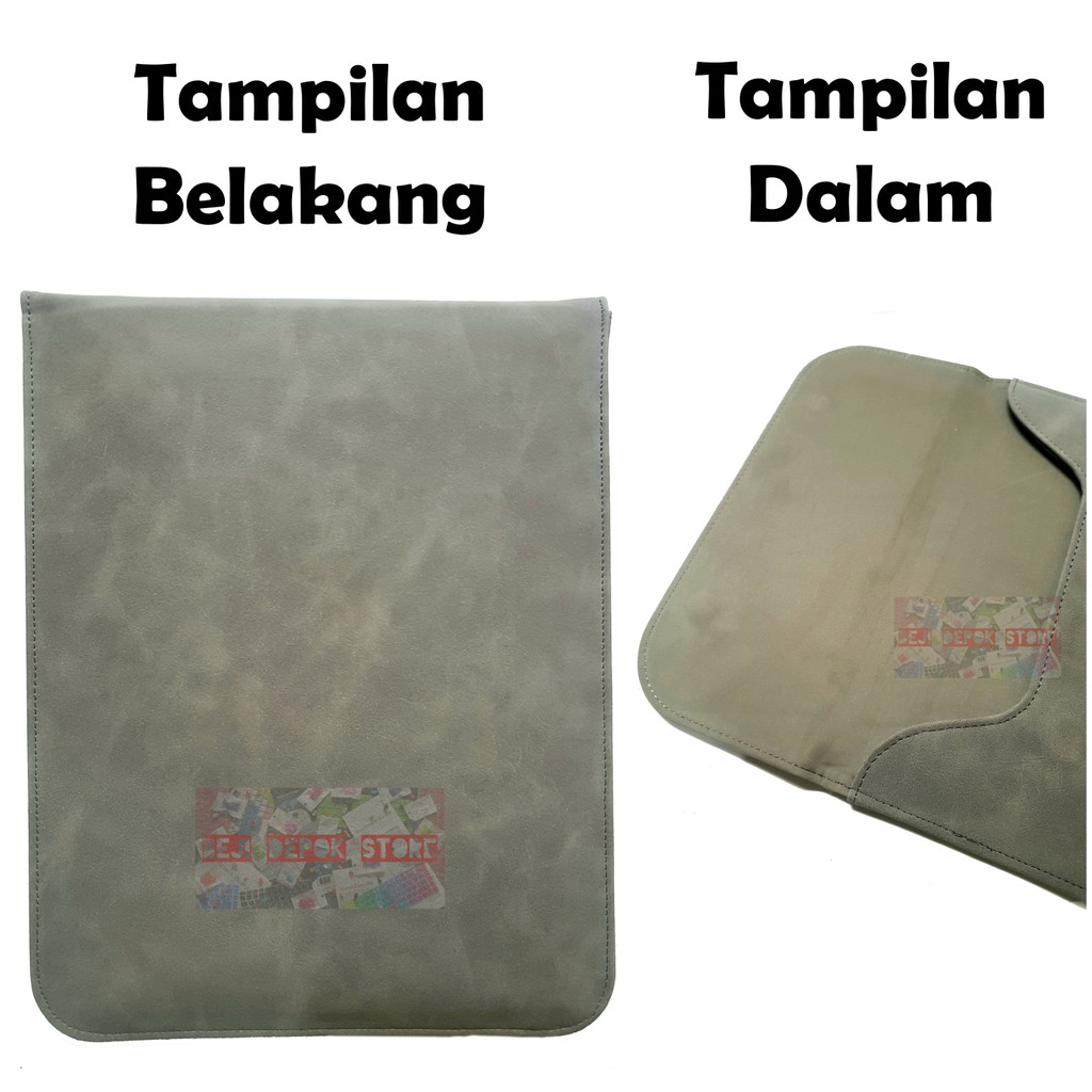 Laptop Sleeve Leather Kulit Sintetis PU Waterproof 11&quot; 13&quot; 14&quot;