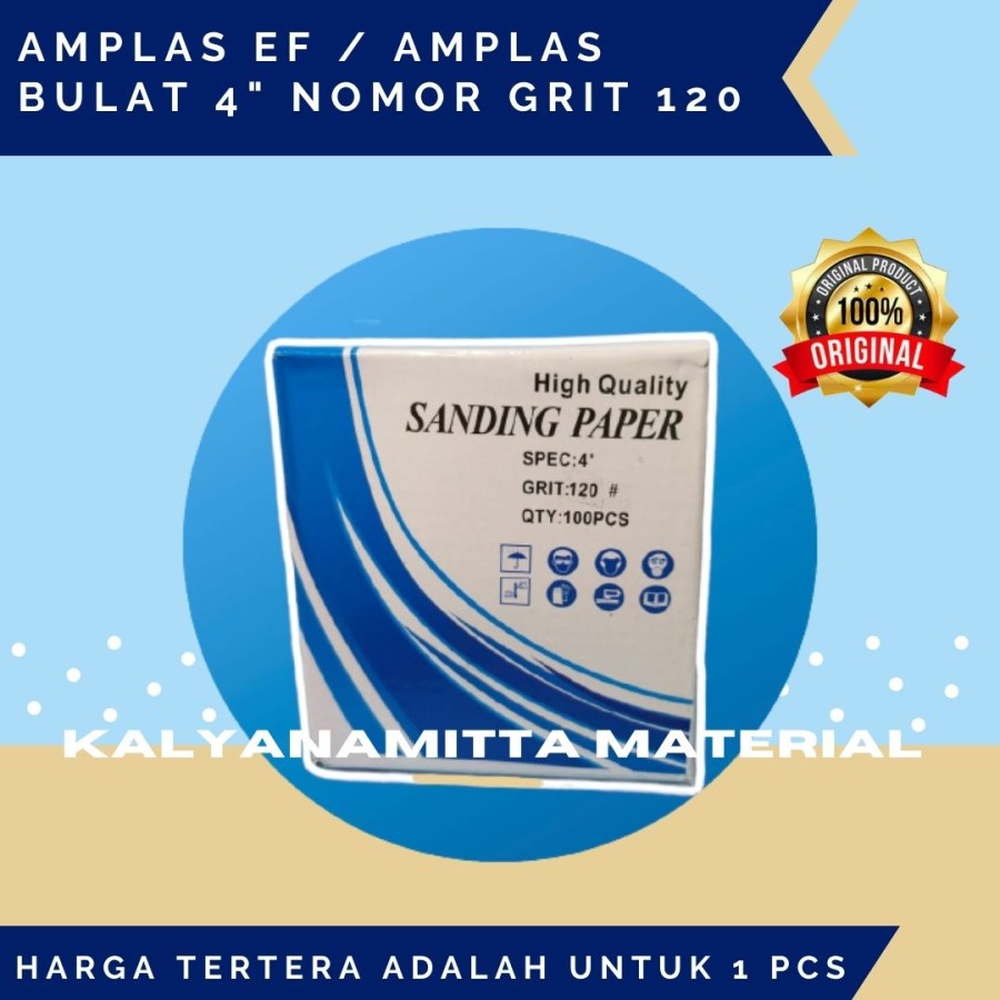 AMPLAS Bulat GRIT 60 - 400 - AMPLAS BULAT VELCRO - AMPLAS BULAT 4 INCH