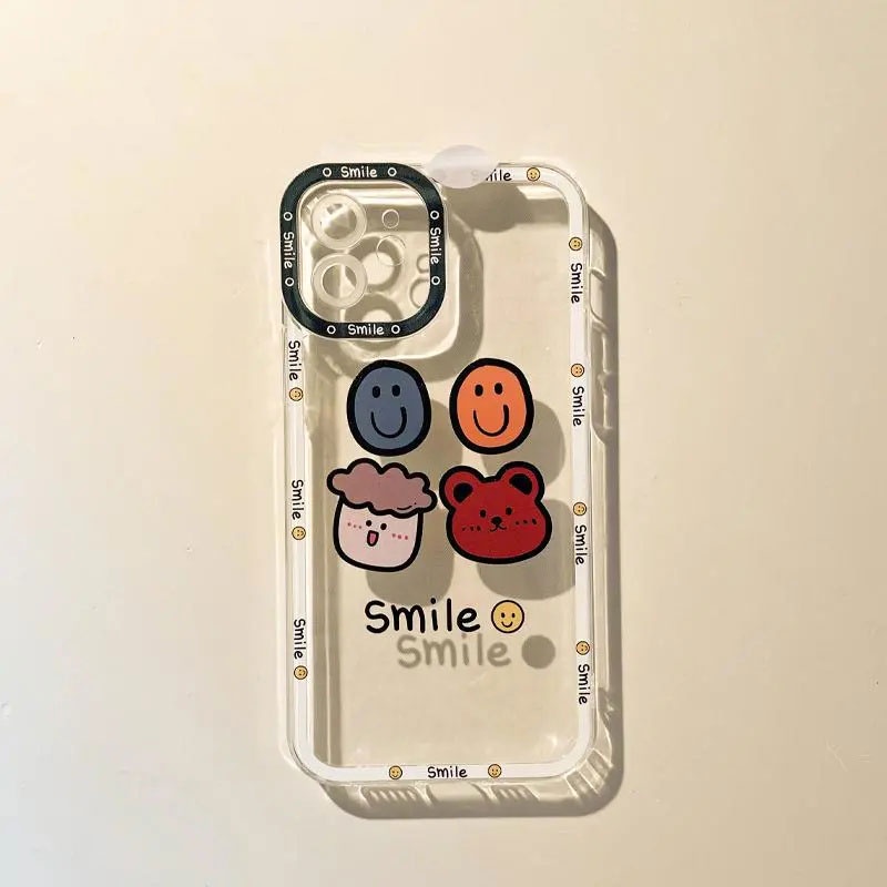 Soft case Silikon Transparan 13pro 13prm Motif Kartun Untuk iphone 11 12pro MAX 7p 8p XS MAX Xr 11 MAX 7se-se20207se-se
