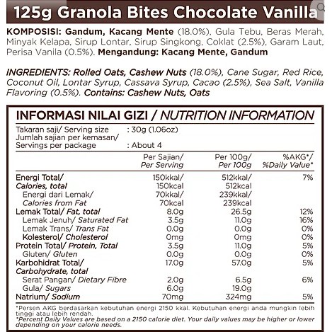 GRANOLA BITES EAST BALI CASHEWS