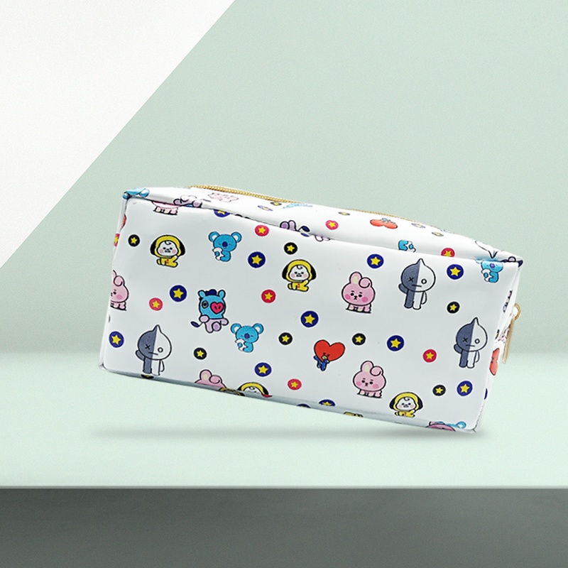 Travel Pouch Bag  Dompet Tas Kunci Mobil Tas Kosmetik Motif BT21 Shinchan Minion