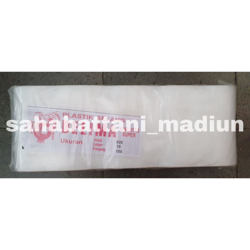 Selang Plastik Diesel Delima 3 Dim Tebal 020 Lebar 15 (20 x 100 meter)