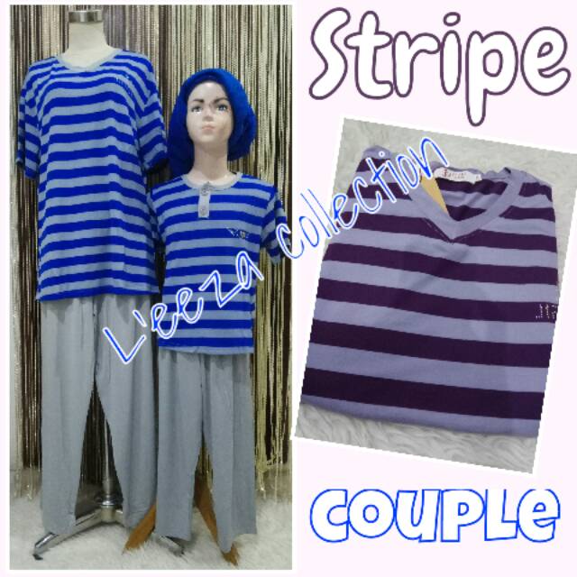 *Piyama Cp jersey STRIPE COUPLE