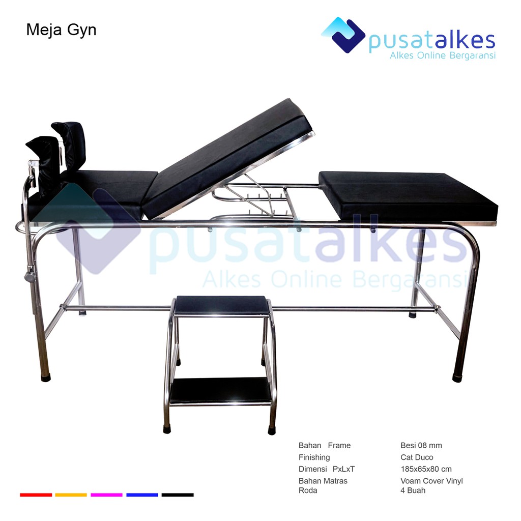 Tempat Tidur Pasien Ranjang Rumah Sakit GINEKOLOGI / Obgyn Bed Stainlees Steel