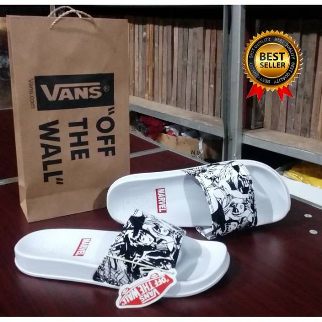 Sandal Slide On Marvel White