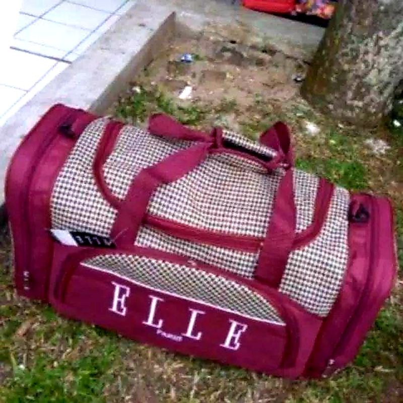 Tas Pakaian Pria Wanita Murah Travel bag Elle Tas pakaian buat Tas Olahraga Koper Nilon Tahan Air Tas Luar Ruangan Tas Bepergian Besar untuk Wanita Pria Tas Tangan Olahraga Tas Punggung Ransel Bepergian