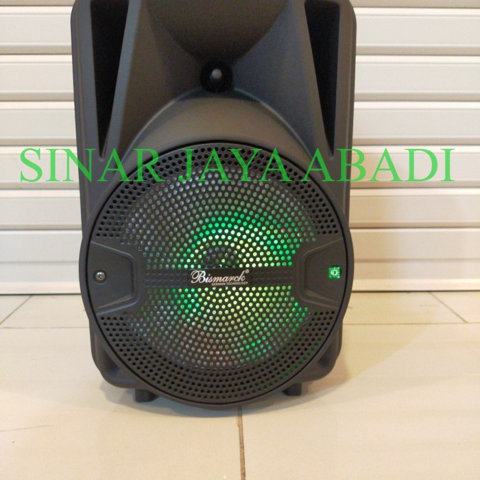 SPEAKER PORTABLE BISMARK BSX 12 E8 10000 WATT PMPO 8 INCH