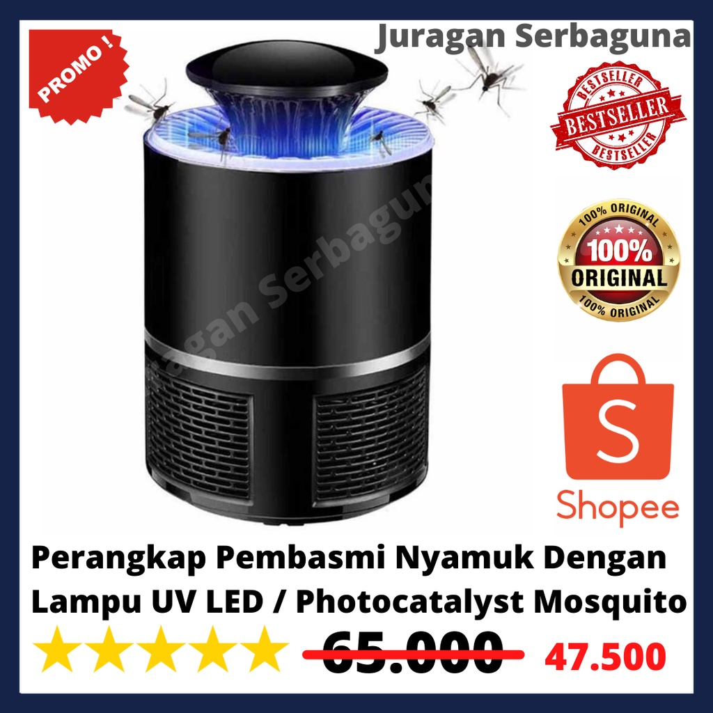 Perangkap Pembasmi Nyamuk Dengan Lampu UV LED / Photocatalyst Mosquito