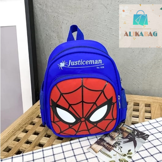 ALIKA BAG - Tas Ransel Anak Laki -Laki Karakter Super Hero Terbaru Kekinian Untuk TK/SD