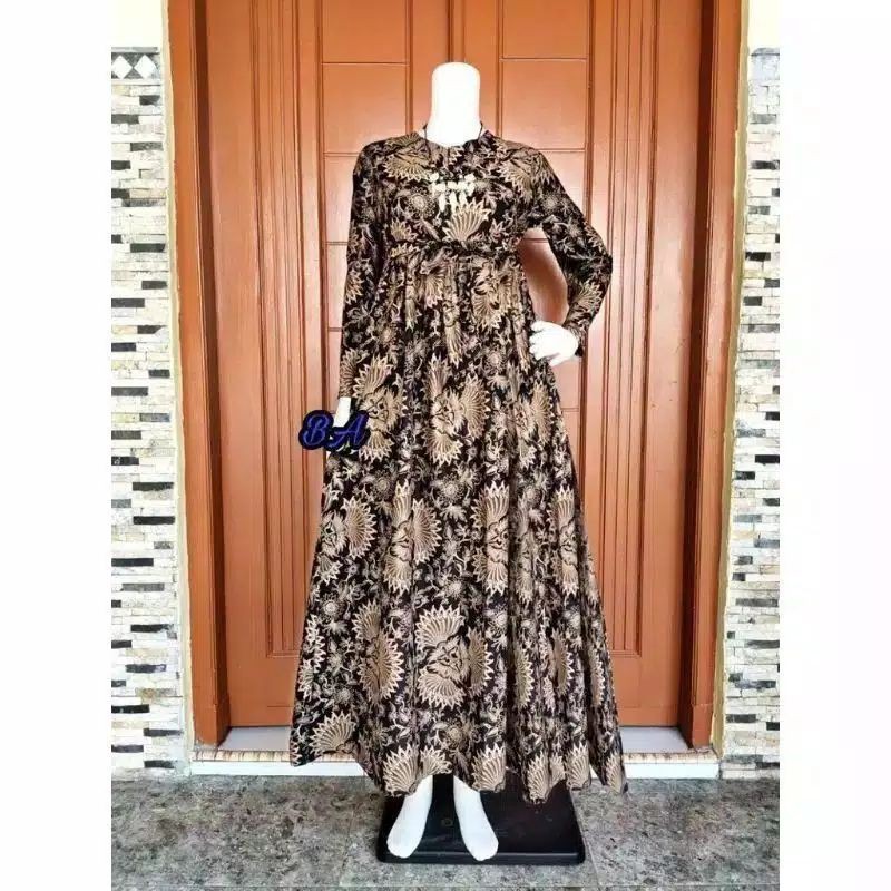 Gamis batik ibu jumbo
