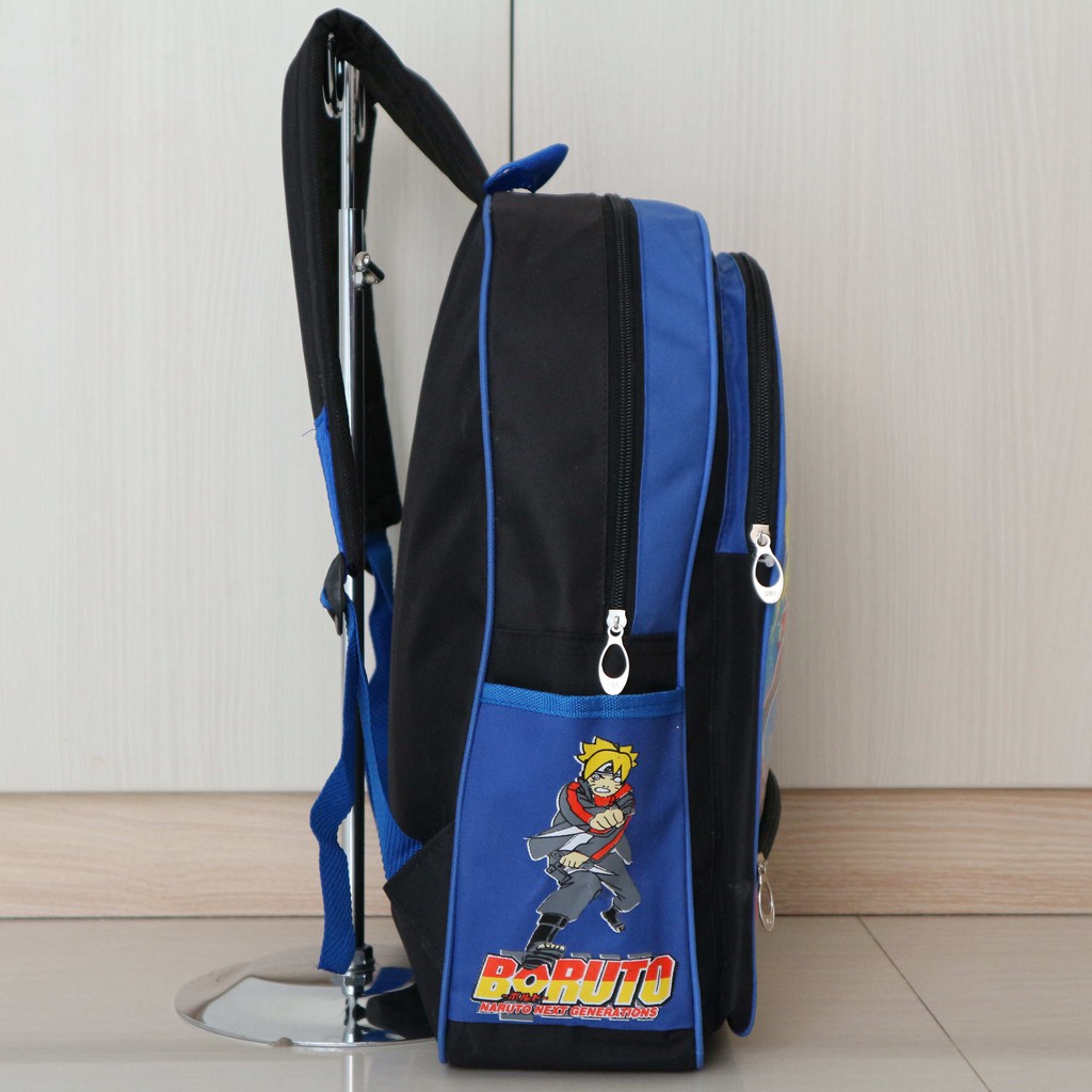 Tas Ransel Punggung Sekolah Anak Paud Playgroup TK SD Gambar Anime Naruto Boruto Cowok Laki-Laki