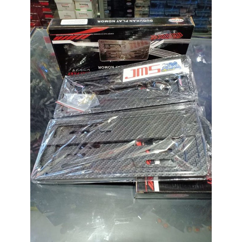 plat nomor bingkai plat nomor carbon gold tutone pelangi all motor mio beat vario scoopy genio nmax