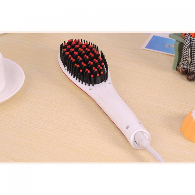 Sisir Catok Pelurus Rambut Ion Elektrik Blow Portable Fast Hair Original