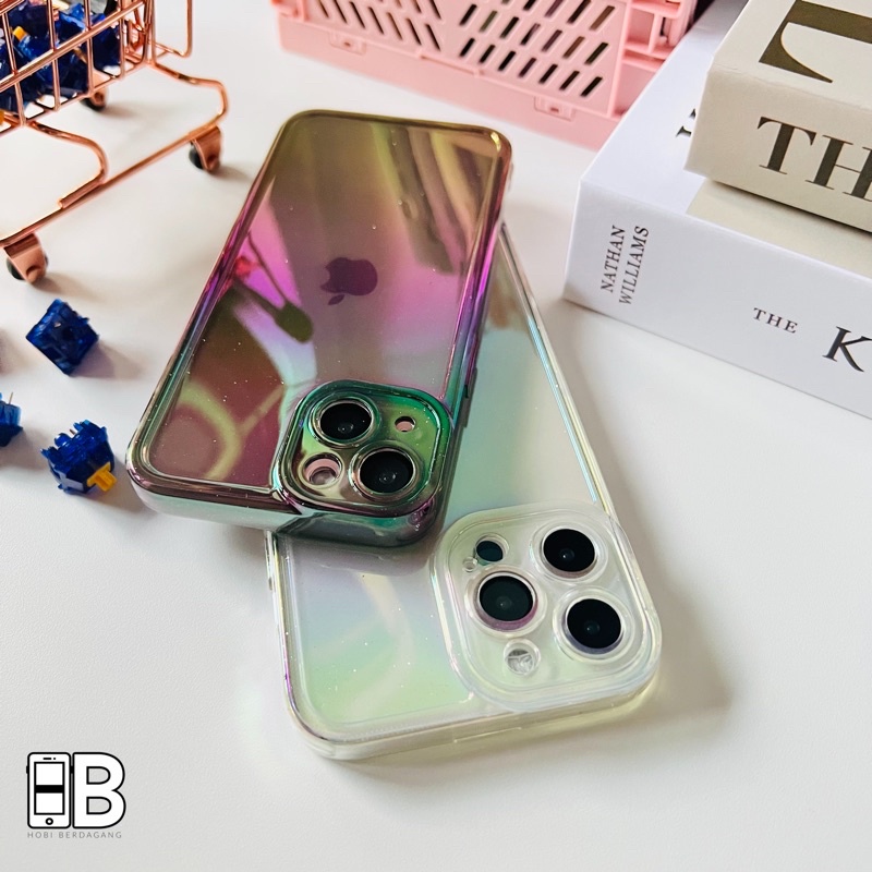 Hologram Pro Camera 6D Premium Glitter Iridescent Soft Case iPhone X XR XS 11 12 13 PRO MAX