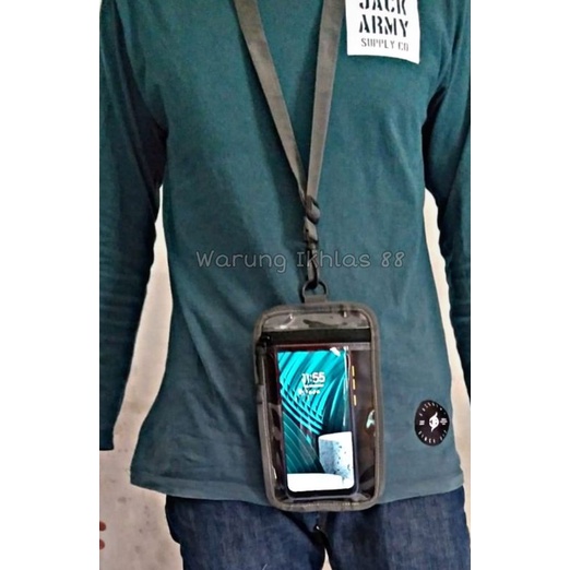 Tas Selempang mini leher Gantung waterproof / Tas kartu dan uang