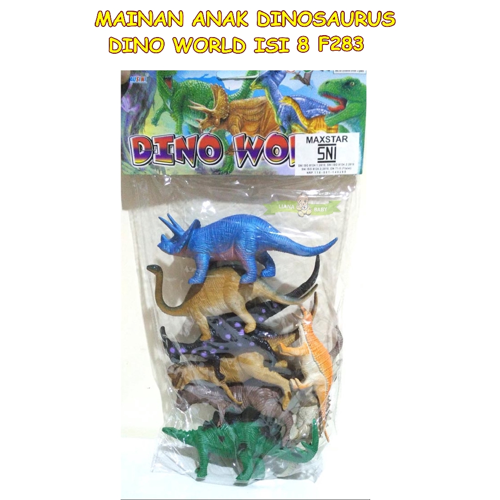 MAI530 MAINAN DINOSAURUS DINO WORLD ISI 8 F283