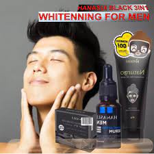 paket hanasui 3in1 perawatan wajah paket pemutih paket hanasui lengkap paket hanasui pria paket hana