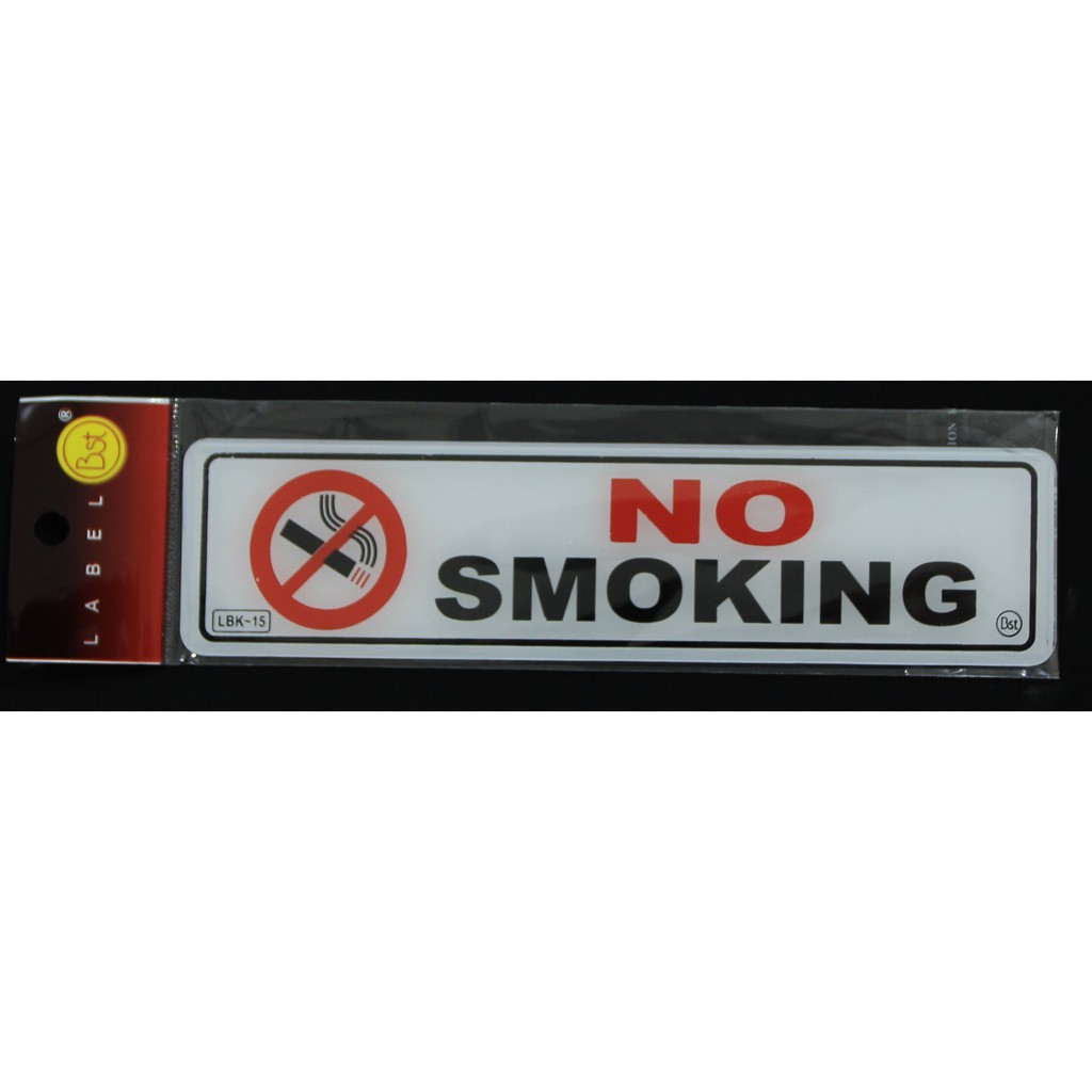 Label Akrilik No Smoking