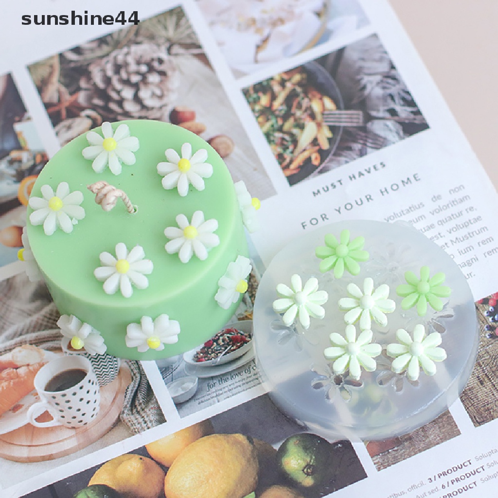 Sunshine Cetakan Sabun / Aromaterapi diy Bentuk Bunga Matahari mini Bahan Silikon