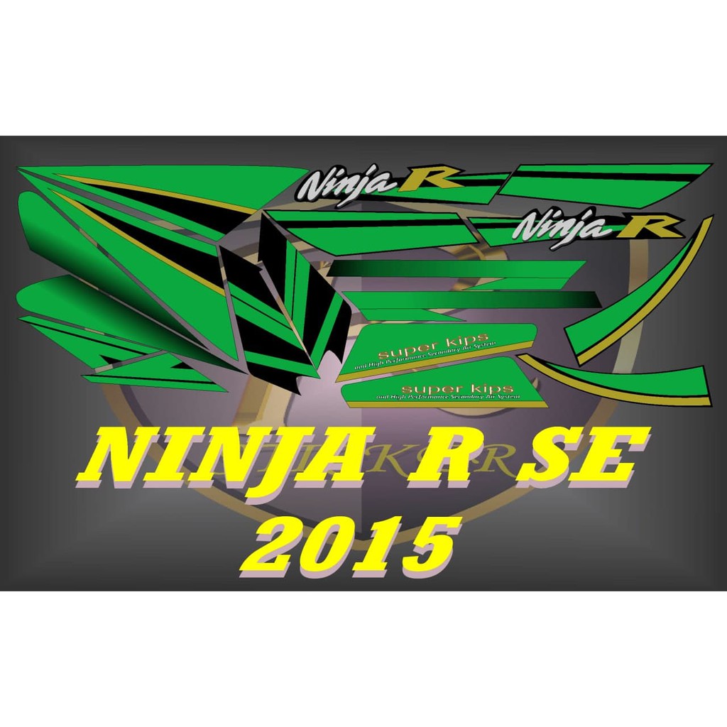STIKER STRIPING DECAL NINJA R 2015