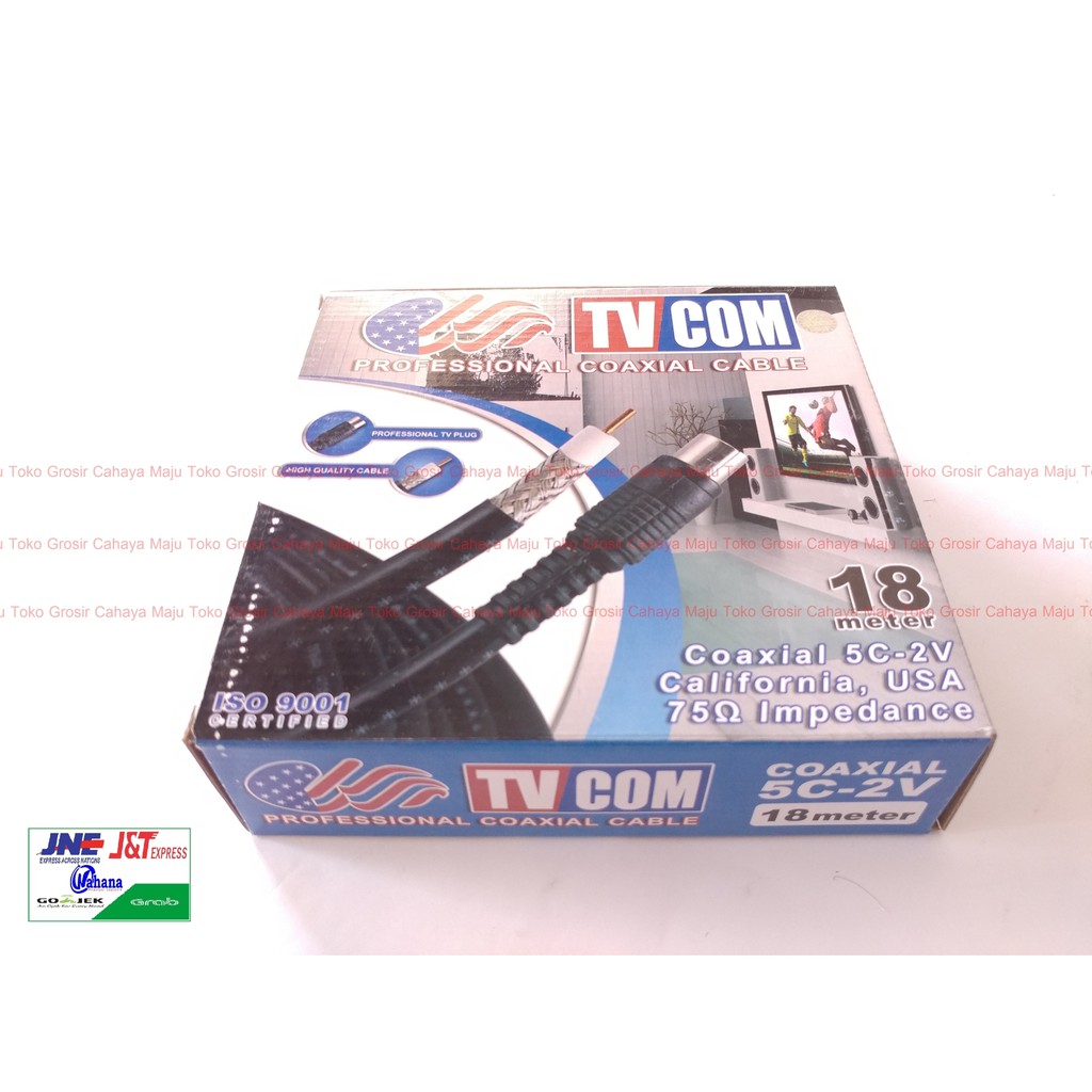 Kabel Antena TV COM Coaxial 5C 18m 18 m 18 Meter