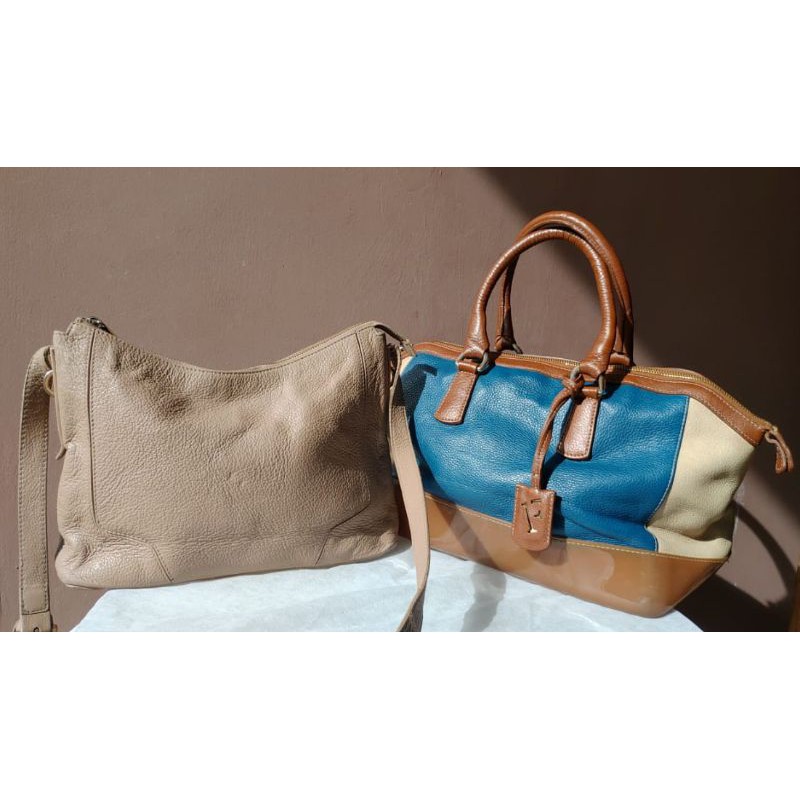 Furla bundling 2 tas preloved furla seken bekas pakai