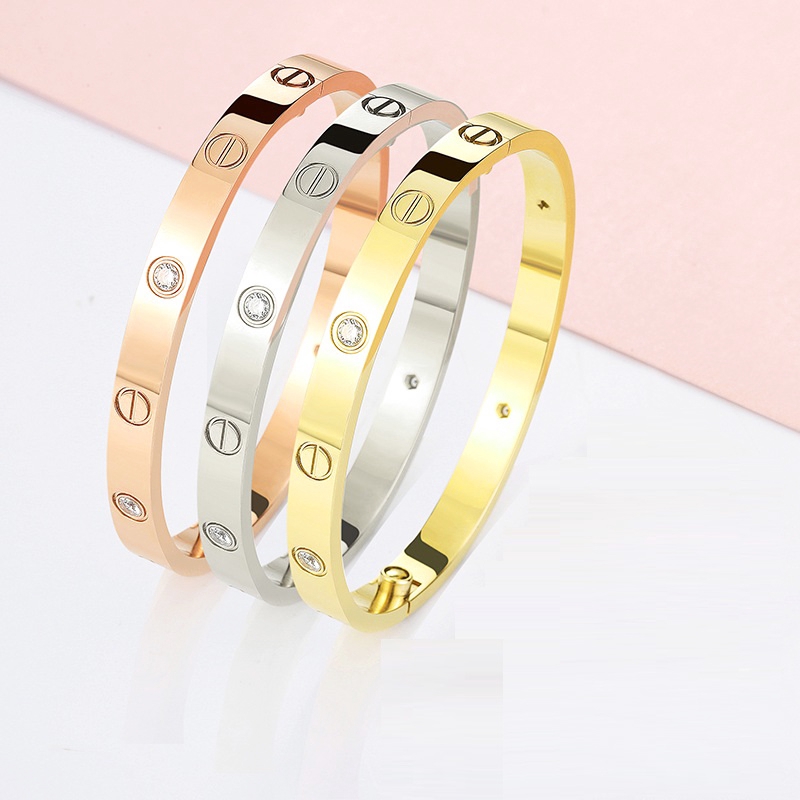 Gelang Wanita Model Premium Rose Gold dengan Baja Bracelet-6