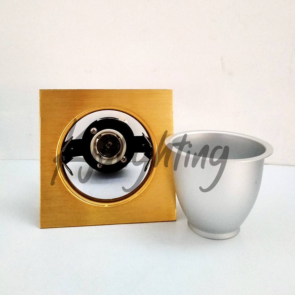 LAMPU DOWNLIGHT INBOW IB PERSEGI POLOS 3,5 IN GOLD E-27