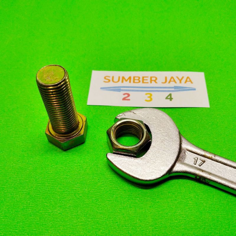 BAUT MUR 12 X 30 KUNING BMK PER 10 PCS