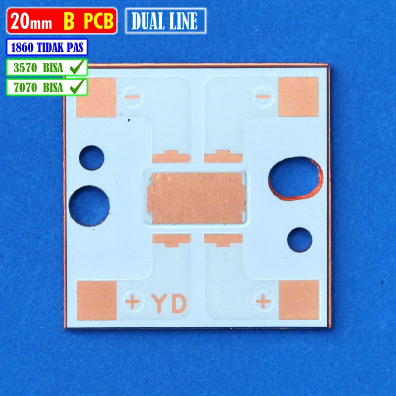 PCB TEMBAGA PCB B 7070 20mm Dual MCP XHP70 LED BiLED Projie Dakar RTD AES Laser LED