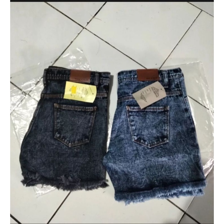 celana hotpants jeans wanita snow