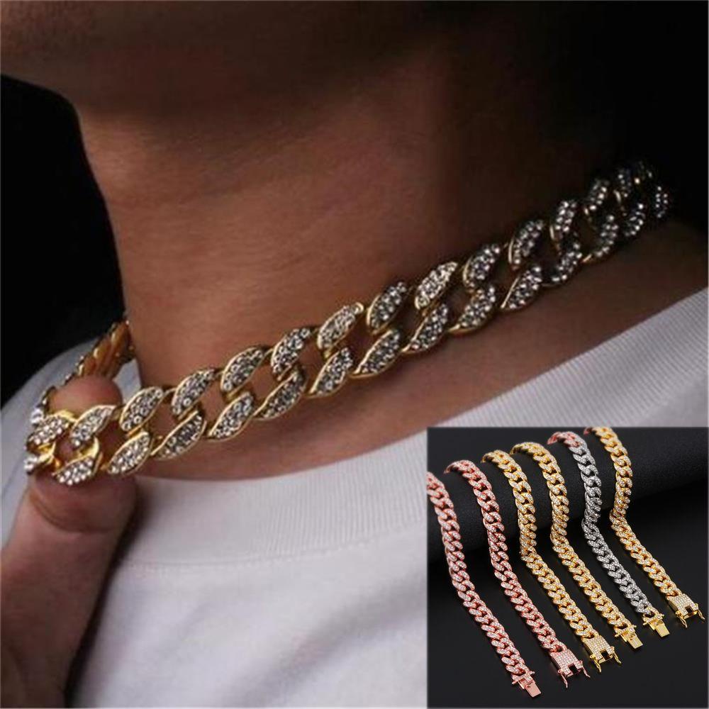 Wonder Kalung Wanita Pria Mewah Shiny Fashion Necklace Hip Hop