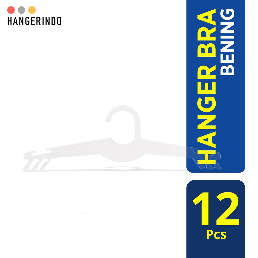 12Pcs Gantungan Bra Celana Dalam / Hanger BH Kristal Bening Untuk Jemuran Daleman Lebih Mudah dan Ra