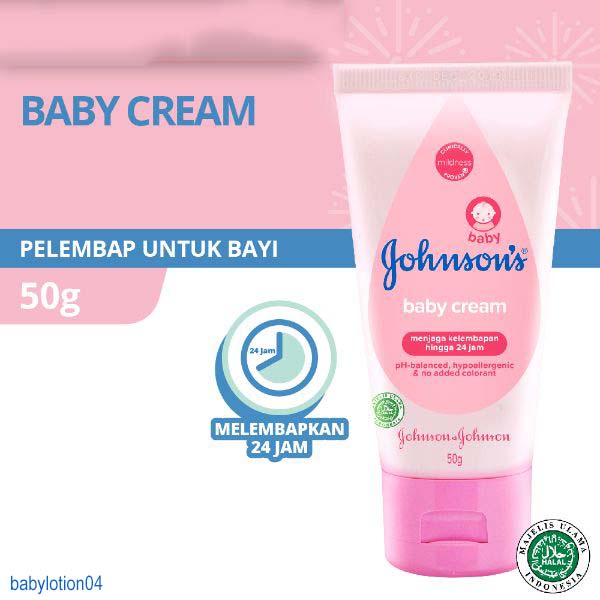 Johnson’s Baby Cream 50ML - BABY CREAM JOHNSONS - BABY CREAM MURAH - BABY LOTION JOHNSONS - lotion33