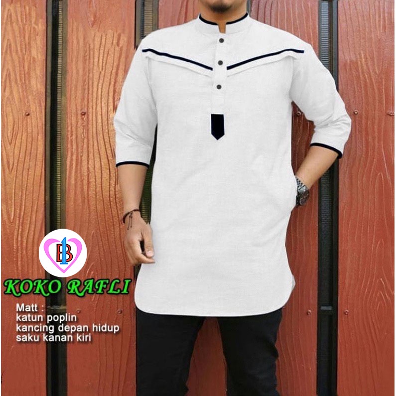 KOKO RAFLI Baju Muslim Pria Model Terkini B1-Love 57358-59290-62304-63200-66167-69123(S,M,L,XL,XXL,XXXL)