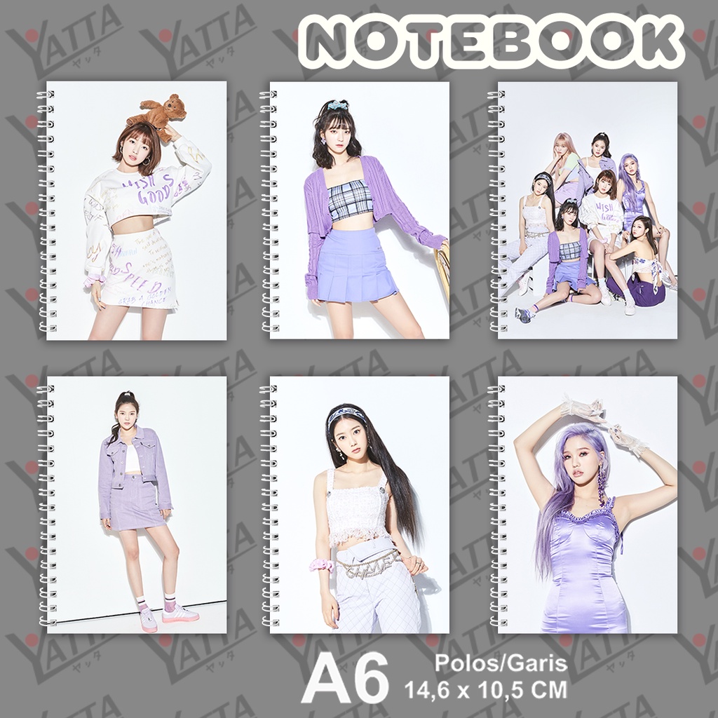 

Notebook KPOP OHMYGIRL Oh My Girl NONSTOP Concept Photos Ukuran A6 10,5 cm x 14,8 cm