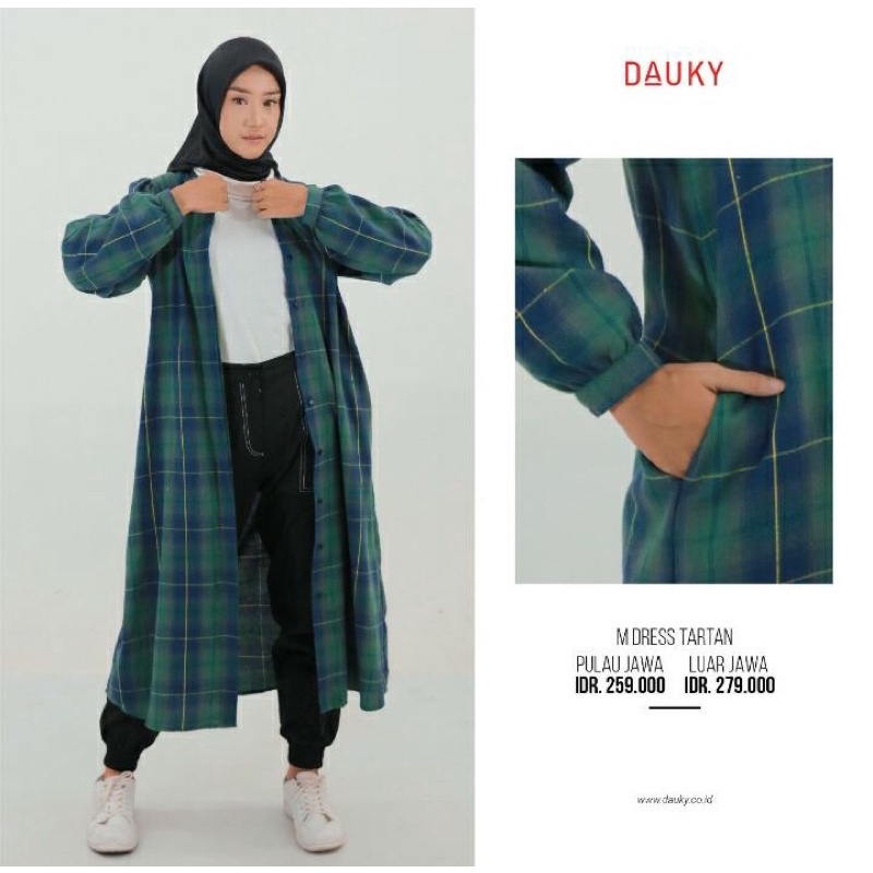 M Dress Tartan Dauky - Dress dauky