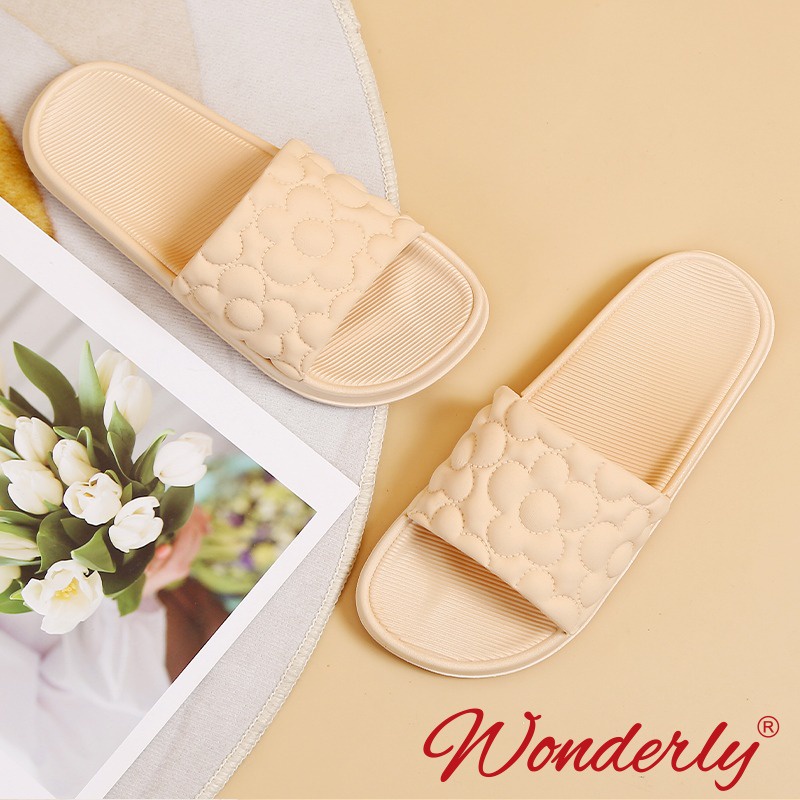 Sendal Selop Karet Wanita Wonderly Sandal Slop Cewek | V202-A38