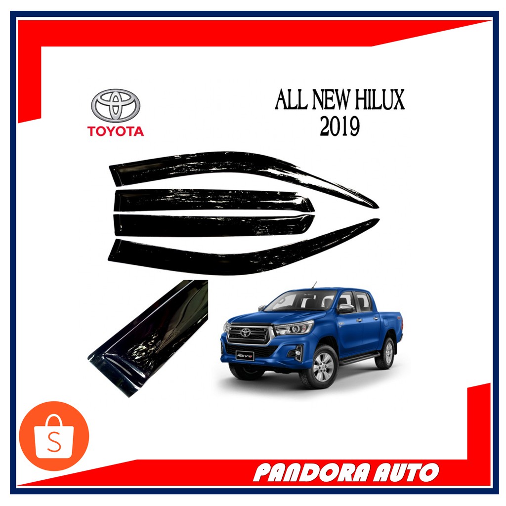 TALANG AIR MOBIL TOYOTA ALL NEW HILUX 2019 MODEL SLIM AKRILIK HITAM