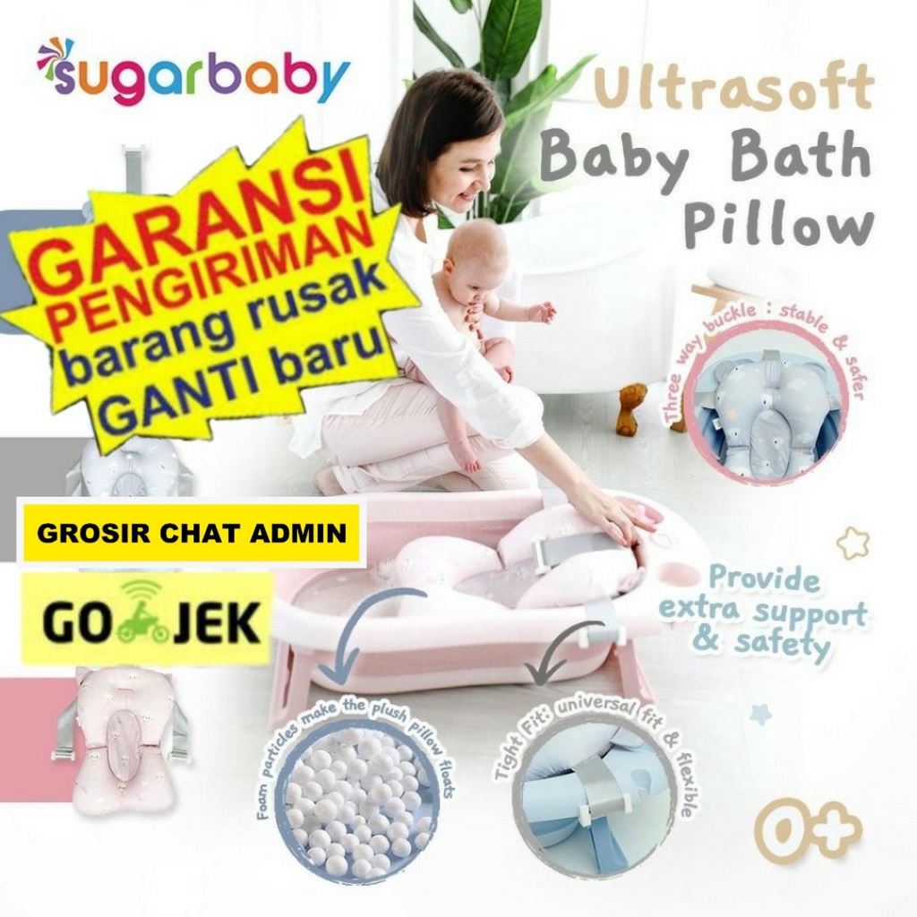 Sugarbaby Ultrasoft Baby Bath Pillow / Bantal Mandi Bayi Bantal Alas Mandi Pillow bath baby bath helper MATRAS MANDI ALAS MANDI SUGARBABY Alas Mandi Bayi Lipat Anti Slip Kasur Mandi Anak Baby Bath Mattress Kasur Alas Mandi Bayi Bak Mandi Bayi Kursi Mandi