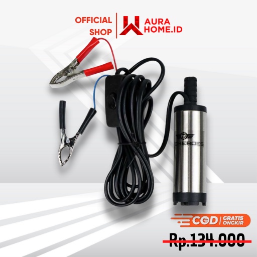 Pompa Air Minyak Oli Submersible Water Pump 12 V / Alat Mesin Pompa Tangan Transfer Penyedot Sedot S