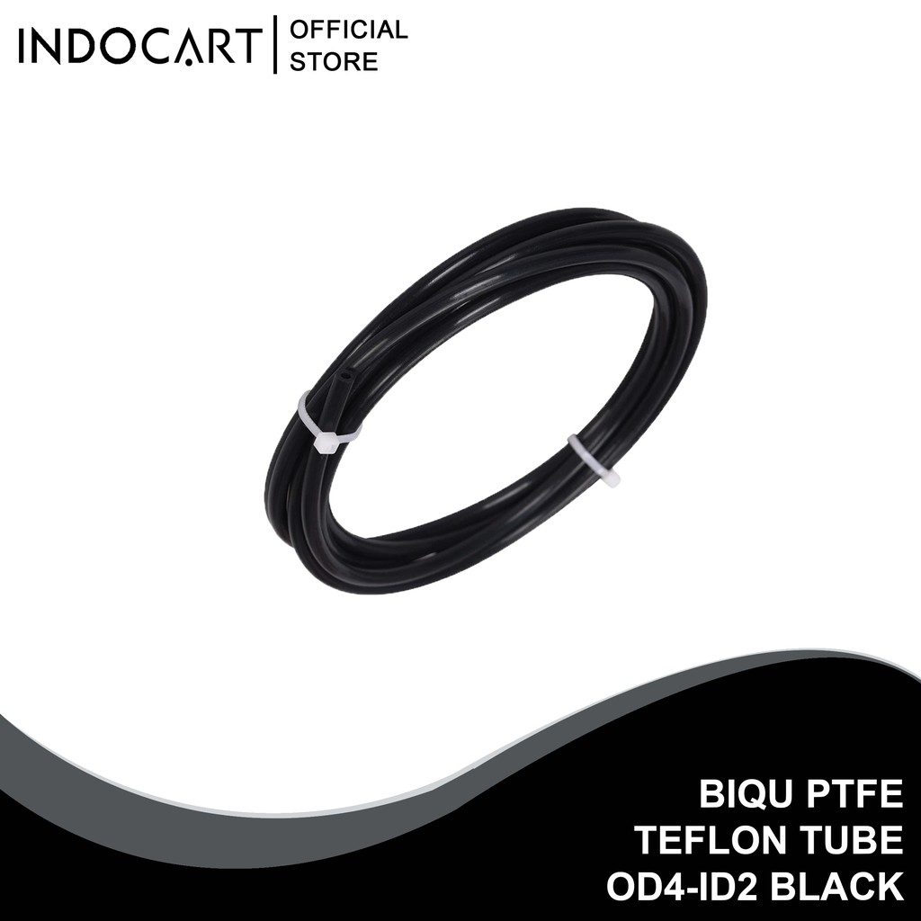 INDOCART Biqu Teflon tube PTFE 3D Printer OD4-ID2 Black