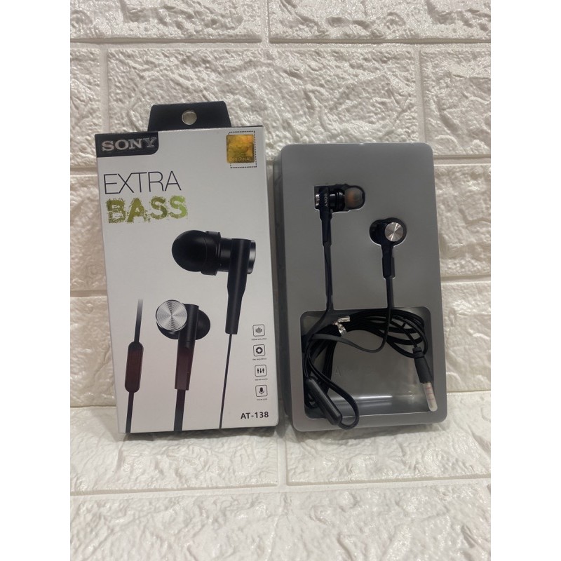 HANDSFREE HENSET MURAH HANSET HEADSET HANDSET AT138 earphone extra bass AT-138 / Handsfree  At138