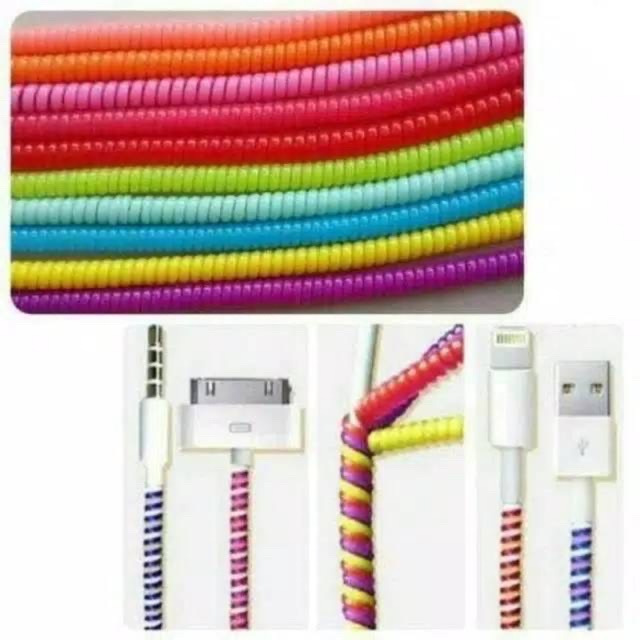 BOS - PELINDUNG KABEL SPIRAL 1WARNA / 2WARNA / 3WARNA | CORD PROTECTOR PC PELILIT CABLE HANDSFREE