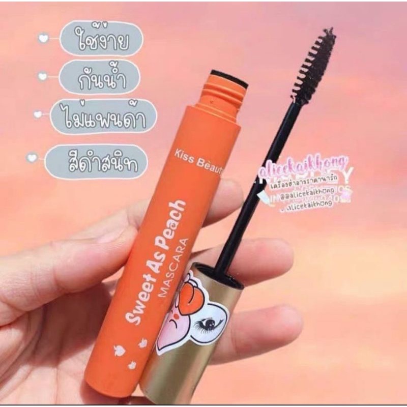 MASCARA Thailand Maskara Peach Maskara Waterproof Kosmetik Mata Make Up